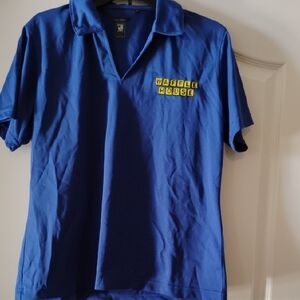 Blue Polo Shirt Waffle House Logo